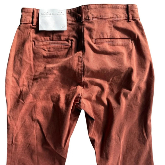Loft Petite Frayed Girlfriend Chinos Pants Size 6P - Picture 3 of 9